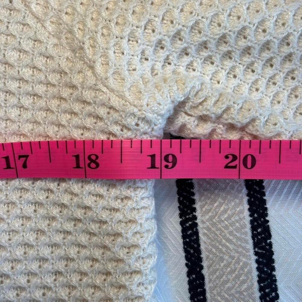 NINE WEST Women's M Sweater Short Sleeve Knit Casual White - Picture 8 of 8